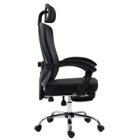 Καρέκλα γραφείου διευθυντή με υποπόδιο Titan pakoworld Premium Quality ύφασμα-mesh χρώμα μαύρο Καρέκλα γραφείου διευθυντή με υποπόδιο Titan pakoworld Premium Quality ύφασμα-mesh χρώμα μαύρο