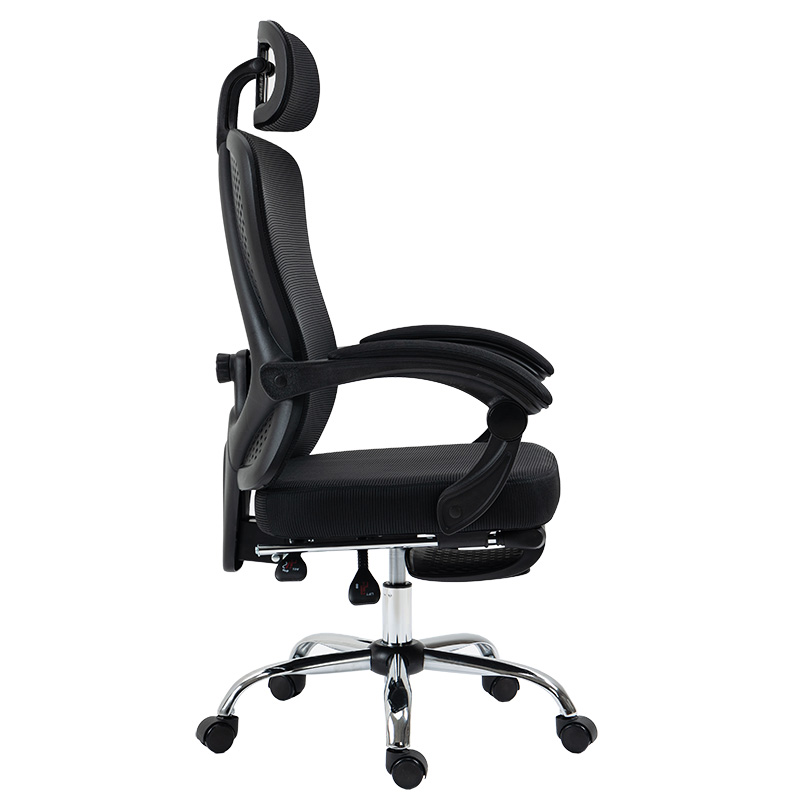 Καρέκλα γραφείου διευθυντή με υποπόδιο Titan pakoworld Premium Quality ύφασμα-mesh χρώμα μαύρο Καρέκλα γραφείου διευθυντή με υποπόδιο Titan pakoworld Premium Quality ύφασμα-mesh χρώμα μαύρο