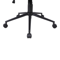 Καρέκλα γραφείου Lord I pakoworld ύφασμα σε μαύρη απόχρωση-πόδι μαύρο μέταλλο 64x61x116-126εκ