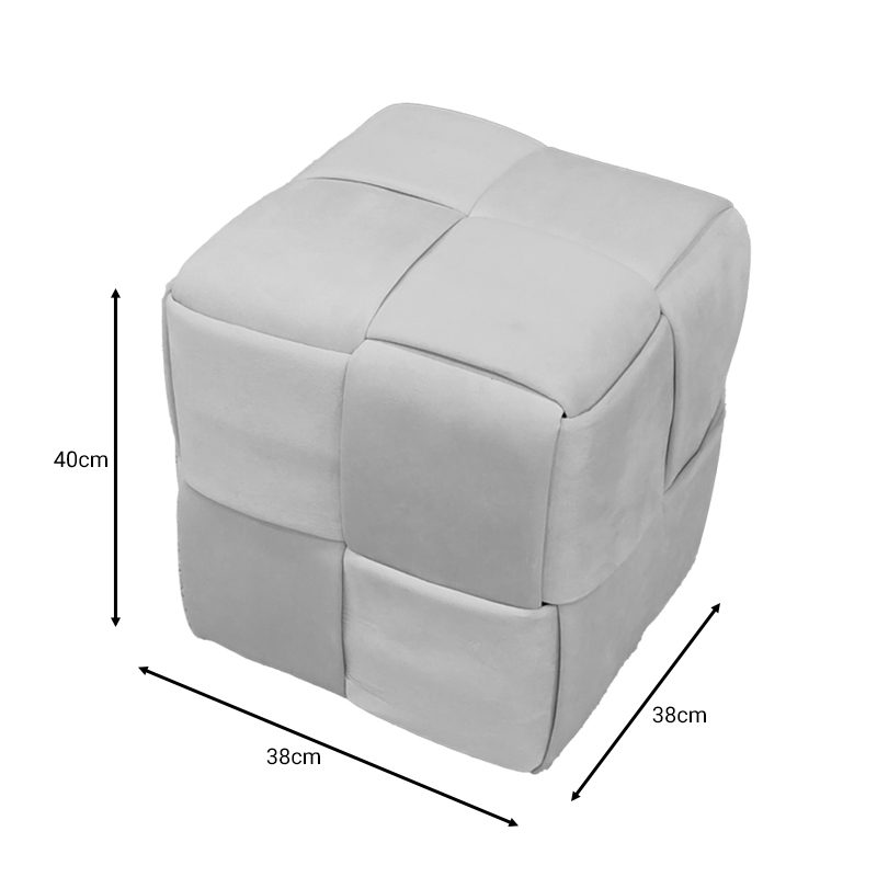 Σκαμπό Jisko pakoworld σάπιο μήλο βελούδο 38x38x40εκ Σκαμπό Jisko pakoworld σάπιο μήλο βελούδο 38x38x40εκ