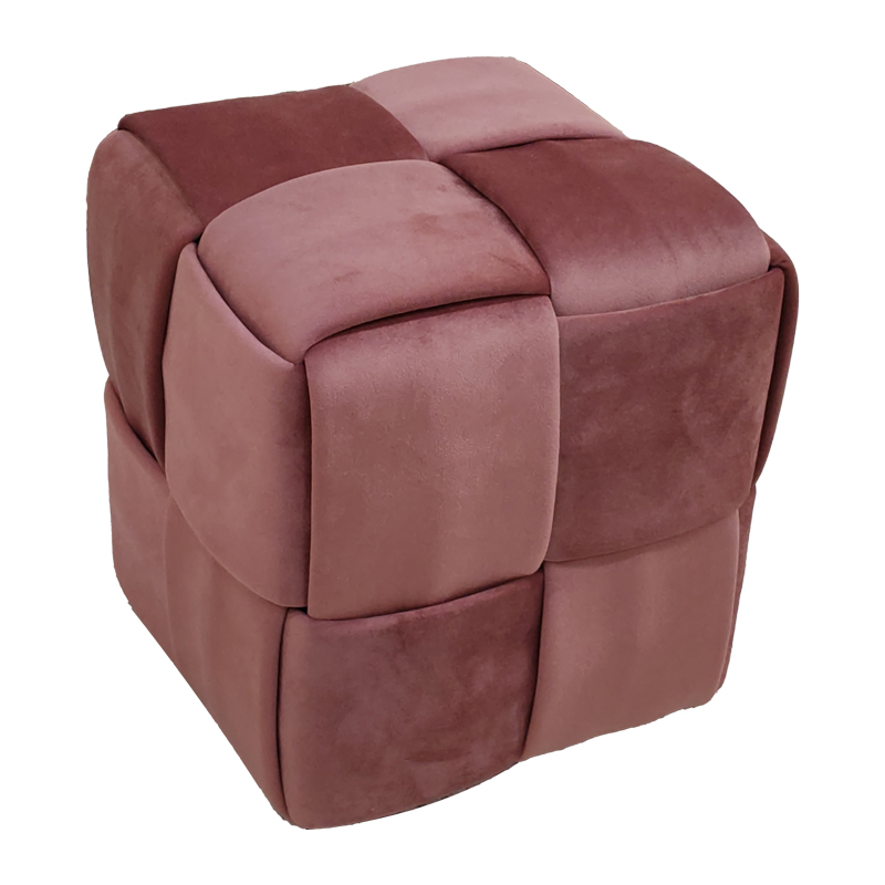 Σκαμπό Jisko pakoworld σάπιο μήλο βελούδο 38x38x40εκ Σκαμπό Jisko pakoworld σάπιο μήλο βελούδο 38x38x40εκ