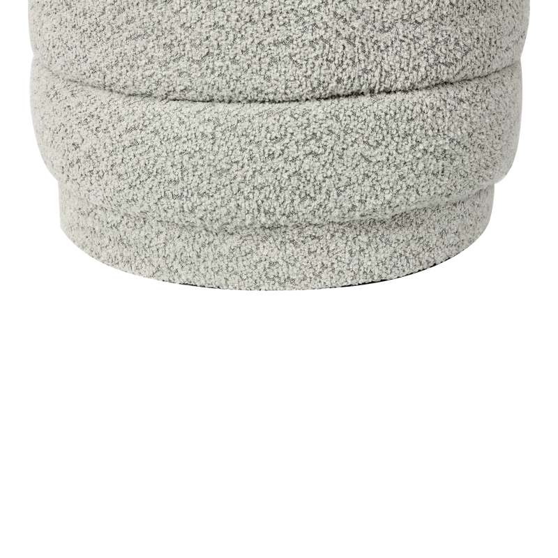 Σκαμπό-μπαούλο Bettia pakoworld μπουκλέ μέντα Φ41x38.5εκ