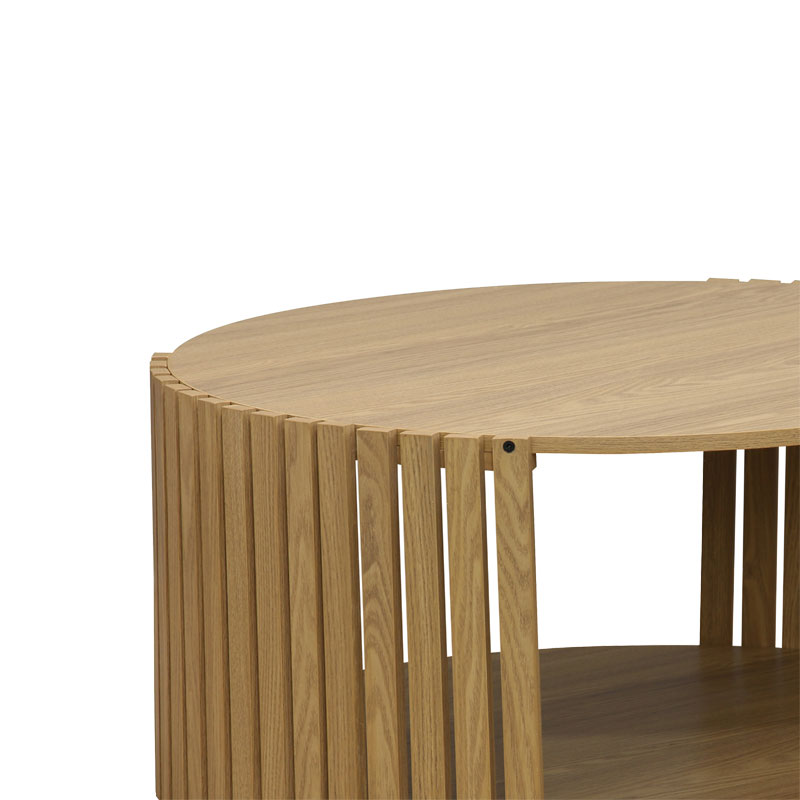 Τραπέζι σαλονιού Heavenly pakoworld MDF φυσικό Φ83x38εκ Τραπέζι σαλονιού Heavenly pakoworld MDF φυσικό Φ83x38εκ