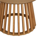 Τραπέζι σαλονιού Domonic pakoworld φυσικό Φ60x45εκ Τραπέζι σαλονιού Domonic pakoworld φυσικό Φ60x45εκ