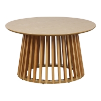 Τραπέζι σαλονιού Domonic pakoworld mdf/pw σε φυσική απόχρωση Φ80x45εκ Τραπέζι σαλονιού Domonic pakoworld mdf/pw σε φυσική απόχρωση Φ80x45εκ
