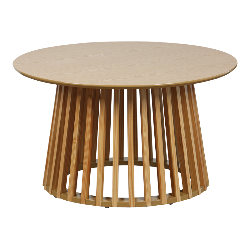 Τραπέζι σαλονιού Domonic pakoworld mdf/pw σε φυσική απόχρωση Φ80x45εκ Τραπέζι σαλονιού Domonic pakoworld mdf/pw σε φυσική απόχρωση Φ80x45εκ