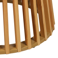 Τραπέζι σαλονιού Domonic pakoworld mdf/pw σε φυσική απόχρωση Φ80x45εκ Τραπέζι σαλονιού Domonic pakoworld mdf/pw σε φυσική απόχρωση Φ80x45εκ