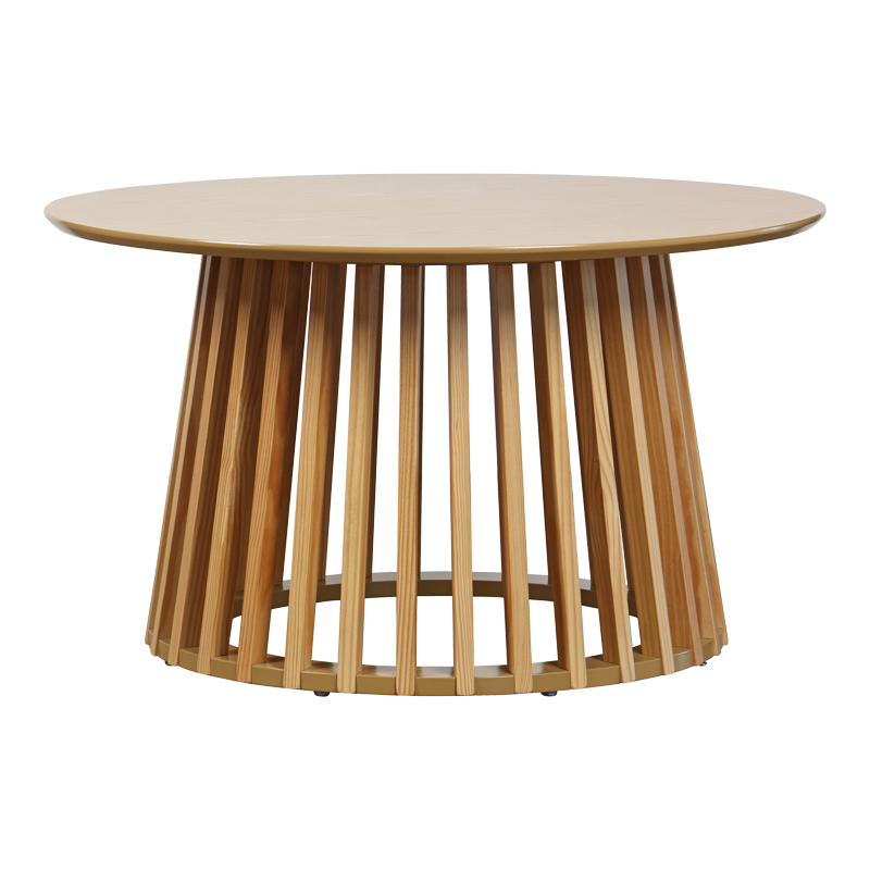 Τραπέζι σαλονιού Domonic pakoworld mdf/pw σε φυσική απόχρωση Φ80x45εκ Τραπέζι σαλονιού Domonic pakoworld mdf/pw σε φυσική απόχρωση Φ80x45εκ