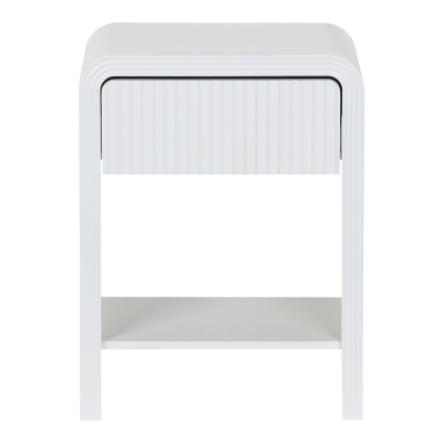 Κομοδίνο Zeplen pakoworld MDF σε λευκή απόχρωση 40x30x53εκ Κομοδίνο Zeplen pakoworld MDF σε λευκή απόχρωση 40x30x53εκ