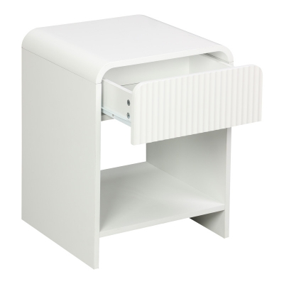 Κομοδίνο Lemperto pakoworld MDF σε λευκή απόχρωση 40x40x53εκ Κομοδίνο Lemperto pakoworld MDF σε λευκή απόχρωση 40x40x53εκ