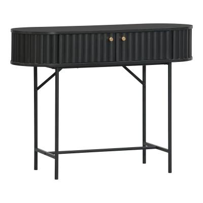 Κονσόλα Zakro pakoworld MDF-μέταλλο σε μαύρη απόχρωση 100x35x75εκ Κονσόλα Zakro pakoworld MDF-μέταλλο σε μαύρη απόχρωση 100x35x75εκ