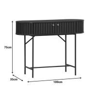 Κονσόλα Zakro pakoworld MDF-μέταλλο σε μαύρη απόχρωση 100x35x75εκ Κονσόλα Zakro pakoworld MDF-μέταλλο σε μαύρη απόχρωση 100x35x75εκ