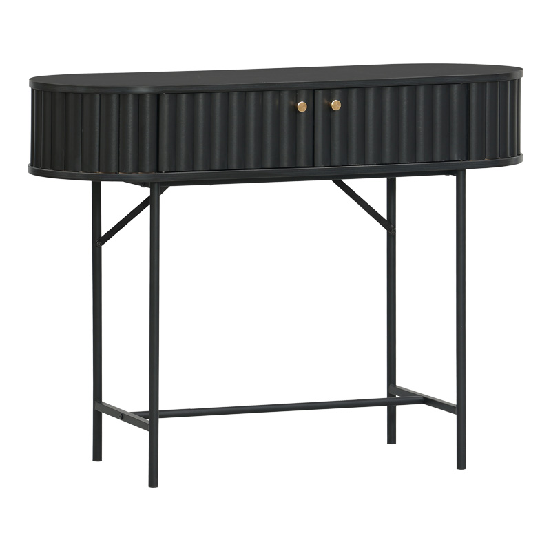 Κονσόλα Zakro pakoworld MDF-μέταλλο σε μαύρη απόχρωση 100x35x75εκ Κονσόλα Zakro pakoworld MDF-μέταλλο σε μαύρη απόχρωση 100x35x75εκ