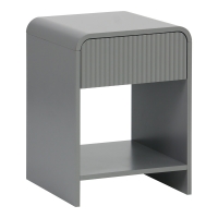 Κομοδίνο Zeplen pakoworld MDF σε γκρι απόχρωση 40x40x53εκ