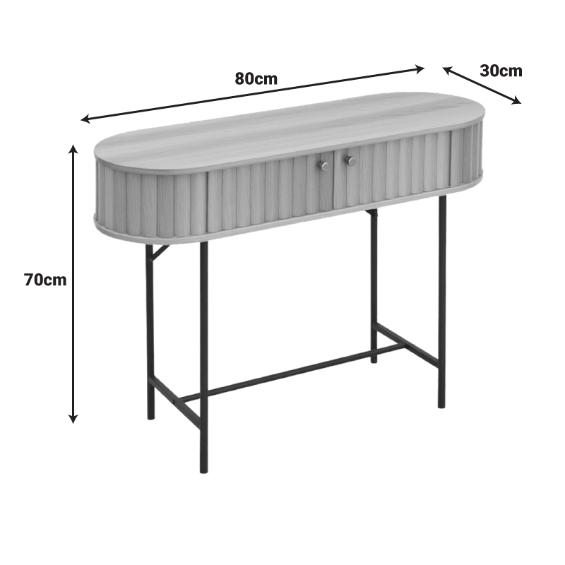 Κονσόλα Zakro pakoworld MDF-μέταλλο σε oak απόχρωση 80x30x70εκ Κονσόλα Zakro pakoworld MDF-μέταλλο σε oak απόχρωση 80x30x70εκ