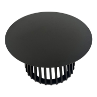 Τραπέζι σαλονιού Domonic pakoworld mdf σε μαύρη απόχρωση Φ80x45εκ Τραπέζι σαλονιού Domonic pakoworld mdf σε μαύρη απόχρωση Φ80x45εκ