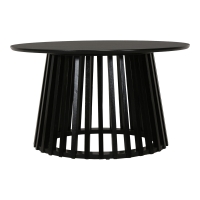 Τραπέζι σαλονιού Domonic pakoworld mdf σε μαύρη απόχρωση Φ80x45εκ Τραπέζι σαλονιού Domonic pakoworld mdf σε μαύρη απόχρωση Φ80x45εκ