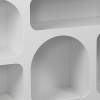 Μπουφές Emersi pakoworld με ράφια mdf σε λευκή απόχρωση 164x34x76εκ Μπουφές Emersi pakoworld με ράφια mdf σε λευκή απόχρωση 164x34x76εκ