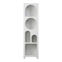 Βιβλιοθήκη Emersi pakoworld mdf σε λευκή απόχρωση 48x35x180εκ Βιβλιοθήκη Emersi pakoworld mdf σε λευκή απόχρωση 48x35x180εκ
