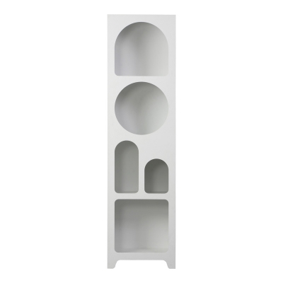 Βιβλιοθήκη Emersi pakoworld mdf σε λευκή απόχρωση 48x35x180εκ Βιβλιοθήκη Emersi pakoworld mdf σε λευκή απόχρωση 48x35x180εκ
