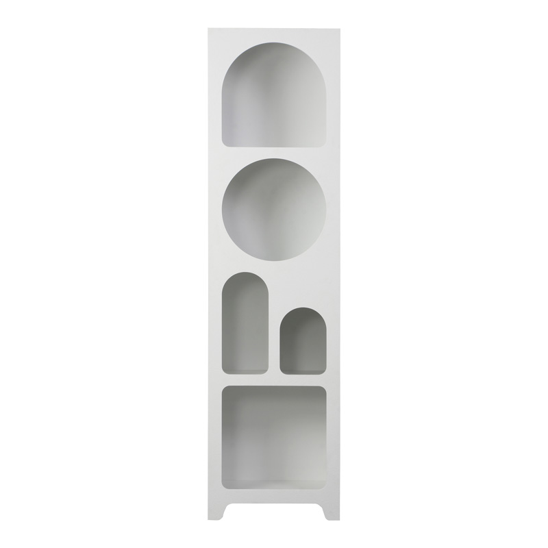 Βιβλιοθήκη Emersi pakoworld mdf σε λευκή απόχρωση 48x35x180εκ Βιβλιοθήκη Emersi pakoworld mdf σε λευκή απόχρωση 48x35x180εκ