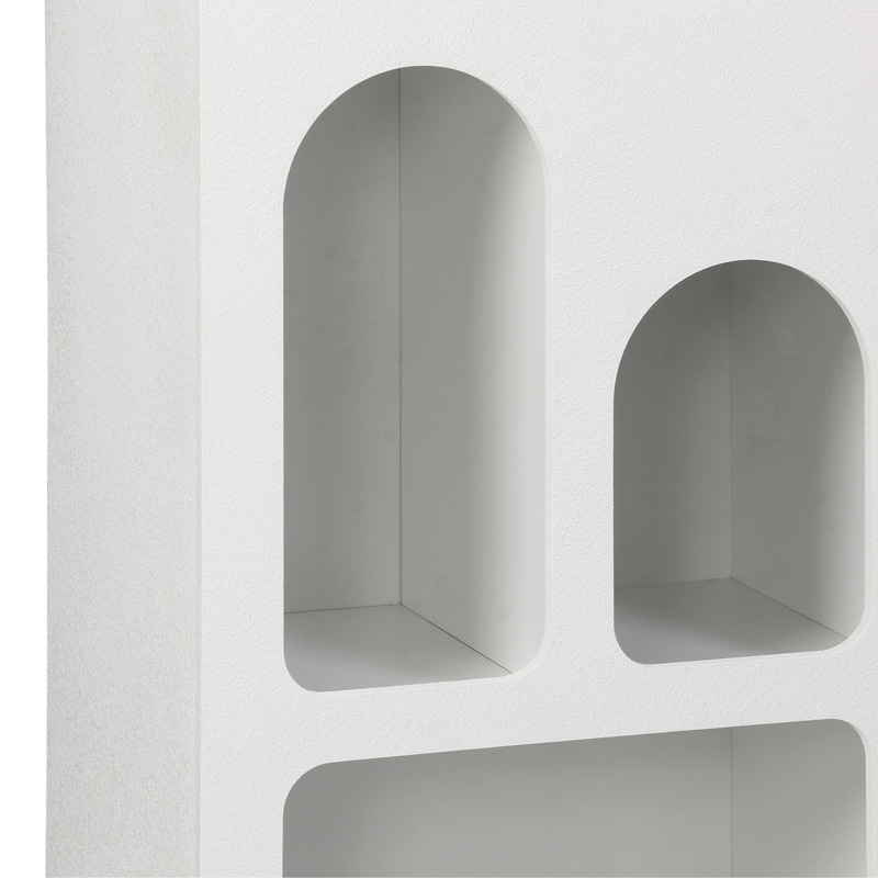 Βιβλιοθήκη Emersi pakoworld mdf σε λευκή απόχρωση 48x35x180εκ Βιβλιοθήκη Emersi pakoworld mdf σε λευκή απόχρωση 48x35x180εκ