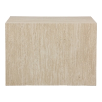 Βοηθητικά τραπέζια Coffina pakoworld σετ 2τεμ mdf σε όψη τραβερτίνας