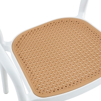 Πολυθρόνα Ember στοιβαζόμενη pakoworld με UV protection PP μπεζ- λευκό 52.5x56.5x81εκ. Πολυθρόνα Ember στοιβαζόμενη pakoworld με UV protection PP μπεζ- λευκό 52.5x56.5x81εκ.