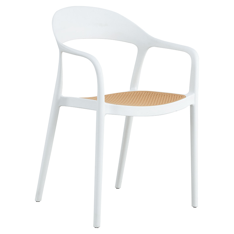 Πολυθρόνα Ember στοιβαζόμενη pakoworld με UV protection PP μπεζ- λευκό 52.5x56.5x81εκ. Πολυθρόνα Ember στοιβαζόμενη pakoworld με UV protection PP μπεζ- λευκό 52.5x56.5x81εκ.