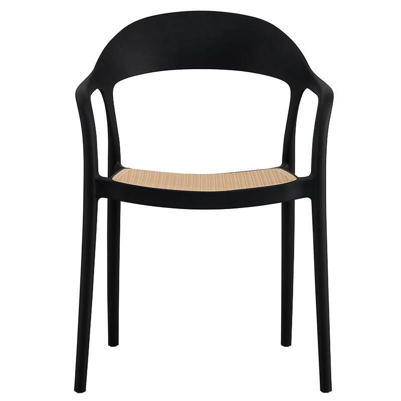 Πολυθρόνα Ember στοιβαζόμενη pakoworld με UV protection PP μπεζ-μαύρο 52.5x56.5x81εκ. Πολυθρόνα Ember στοιβαζόμενη pakoworld με UV protection PP μπεζ-μαύρο 52.5x56.5x81εκ.