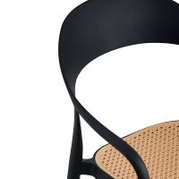 Πολυθρόνα Ember στοιβαζόμενη pakoworld με UV protection PP μπεζ-μαύρο 52.5x56.5x81εκ. Πολυθρόνα Ember στοιβαζόμενη pakoworld με UV protection PP μπεζ-μαύρο 52.5x56.5x81εκ.