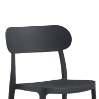 Καρέκλα Amvroan στοιβαζόμενη pakoworld με UV protection ανθρακί pp 51x49x79.5εκ Καρέκλα Amvroan στοιβαζόμενη pakoworld με UV protection ανθρακί pp 51x49x79.5εκ