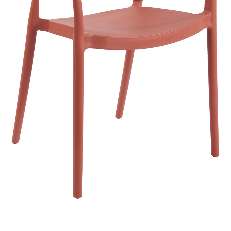 Πολυθρόνα Ankara pakoworld στοιβαζόμενη pp-pe rattan σε terracotta απόχρωση 54x55.5x77εκ Πολυθρόνα Ankara pakoworld στοιβαζόμενη pp-pe rattan σε terracotta απόχρωση 54x55.5x77εκ