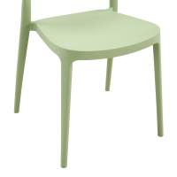 Καρέκλα Amvroan στοιβαζόμενη pakoworld με UV protection pp μέντα 51x49x79.5εκ