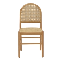 Καρέκλα Alessia pakoworld ξύλο οξιάς-rattan φυσικό 43x44x89εκ