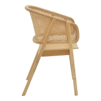 Πολυθρόνα Wenzy pakoworld φυσικό Rattan - μασίφ ξύλο toon 58x58x82εκ Πολυθρόνα Wenzy pakoworld φυσικό Rattan - μασίφ ξύλο toon 58x58x82εκ