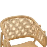 Πολυθρόνα Wenzy pakoworld φυσικό Rattan - μασίφ ξύλο toon 58x58x82εκ Πολυθρόνα Wenzy pakoworld φυσικό Rattan - μασίφ ξύλο toon 58x58x82εκ