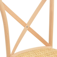 Καρέκλα Dylon pakoworld στοιβαζόμενη ξύλο οξιάς-rattan άβαφη 48x52x89εκ Καρέκλα Dylon pakoworld στοιβαζόμενη ξύλο οξιάς-rattan άβαφη 48x52x89εκ