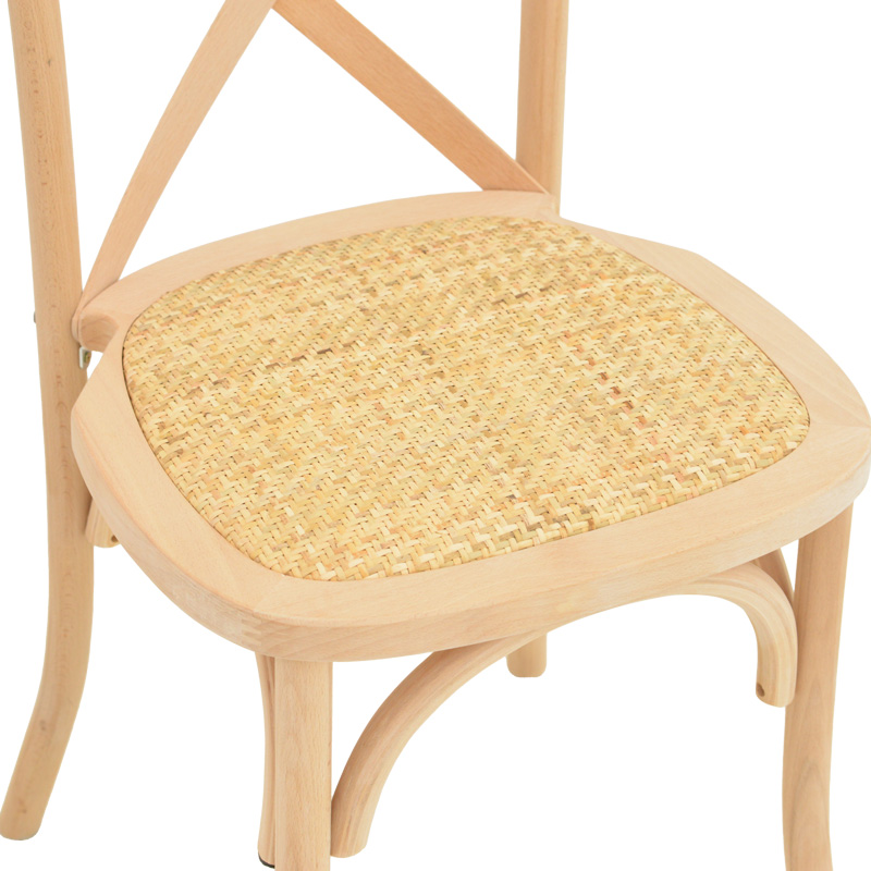 Καρέκλα Dylon pakoworld στοιβαζόμενη ξύλο οξιάς-rattan άβαφη 48x52x89εκ Καρέκλα Dylon pakoworld στοιβαζόμενη ξύλο οξιάς-rattan άβαφη 48x52x89εκ