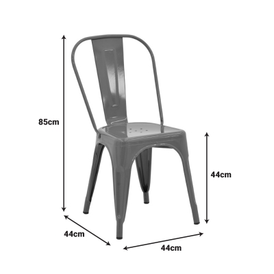 Καρέκλα Utopia pakoworld μέταλλο σε λαδί απόχρωση 44x44x85εκ Καρέκλα Utopia pakoworld μέταλλο σε λαδί απόχρωση 44x44x85εκ