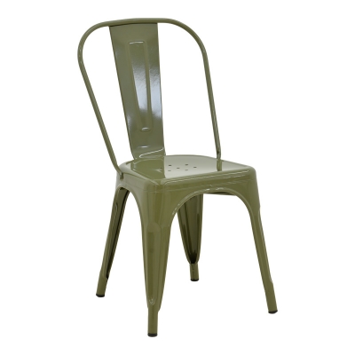 Καρέκλα Utopia pakoworld μέταλλο σε λαδί απόχρωση 44x44x85εκ Καρέκλα Utopia pakoworld μέταλλο σε λαδί απόχρωση 44x44x85εκ