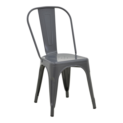 Καρέκλα Utopia pakoworld μέταλλο σε ανθρακί απόχρωση 44x44x85εκ Καρέκλα Utopia pakoworld μέταλλο σε ανθρακί απόχρωση 44x44x85εκ