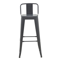 Σκαμπό μπαρ με πλάτη Utopia pakoworld μέταλλο σε ανθρακί απόχρωση 42x42x97εκ Σκαμπό μπαρ με πλάτη Utopia pakoworld μέταλλο σε ανθρακί απόχρωση 42x42x97εκ