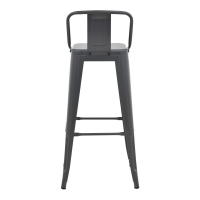 Σκαμπό μπαρ με πλάτη Utopia pakoworld μέταλλο σε ανθρακί απόχρωση 42x42x97εκ Σκαμπό μπαρ με πλάτη Utopia pakoworld μέταλλο σε ανθρακί απόχρωση 42x42x97εκ