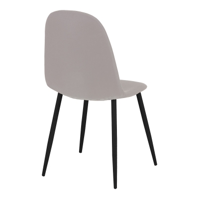 Καρέκλα Bella pakoworld ύφασμα σε γκρι με πόδι μαύρο μέταλλο 43.5x52x89εκ Καρέκλα Bella pakoworld ύφασμα σε γκρι με πόδι μαύρο μέταλλο 43.5x52x89εκ