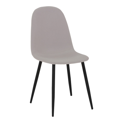 Καρέκλα Bella pakoworld ύφασμα σε γκρι με πόδι μαύρο μέταλλο 43.5x52x89εκ Καρέκλα Bella pakoworld ύφασμα σε γκρι με πόδι μαύρο μέταλλο 43.5x52x89εκ