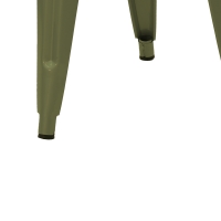 Σκαμπό Utopia pakoworld μέταλλο σε λαδί απόχρωση 30x30x45εκ