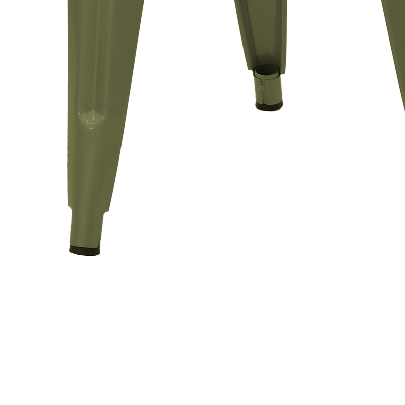 Σκαμπό Utopia pakoworld μέταλλο σε λαδί απόχρωση 30x30x45εκ