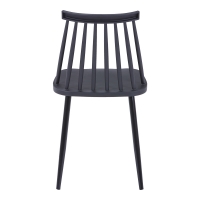 Καρέκλα Aurora pakoworld μαύρο pp-μαύρο μεταλλικό πόδι 42x49.5x77εκ