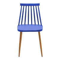 Καρέκλα Aurora pakoworld μπλε pp-φυσικό μεταλλικό πόδι 42x49.5x77εκ